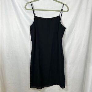 The Limited Black Mini Dress with Spaghetti Straps beaded Y2K 10